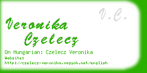 veronika czelecz business card